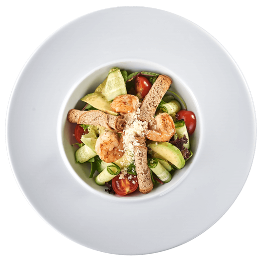 Фреш салат з креветками